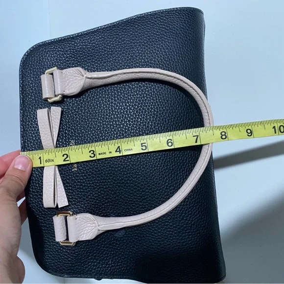 Kate Spade Sawyer Henderson Street Black Satchel Crossbody Bow cons - Picture 11 of 14